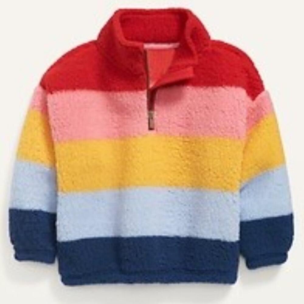 Girls / kids Cozy Sherpa Quarter-Zip Jacket for kids size 8 GUC
